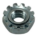 Midwest Fastener External Tooth Lock Washer Lock Nut, #8-32, Steel, Grade 2, Zinc Plated, 100 PK 03817